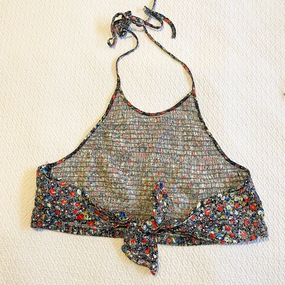 Pins & Needles  Adjustable Flower Print Crop Top - Picture 5 of 7